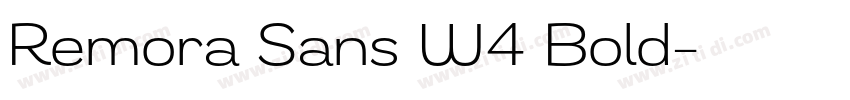 Remora Sans W4 Bold字体转换